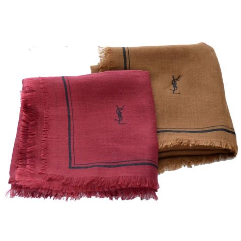 ysl scarf brown|yves saint laurent scarf vintage.